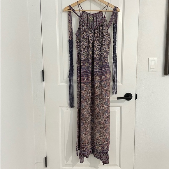 Anthropologie One September Purple Paisley Maxi Dress - Picture 3 of 11